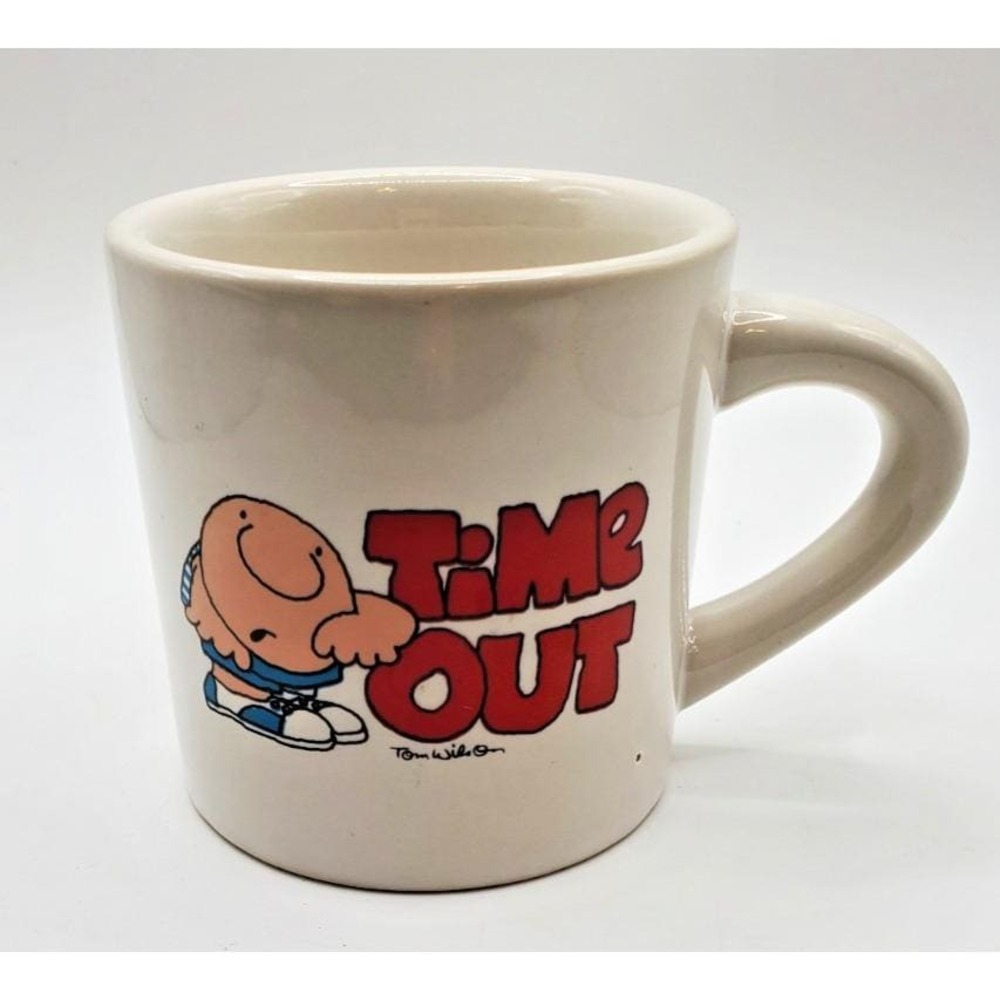 ZIGGY Time Out Stoneware Mug Tom Wilson Vintage